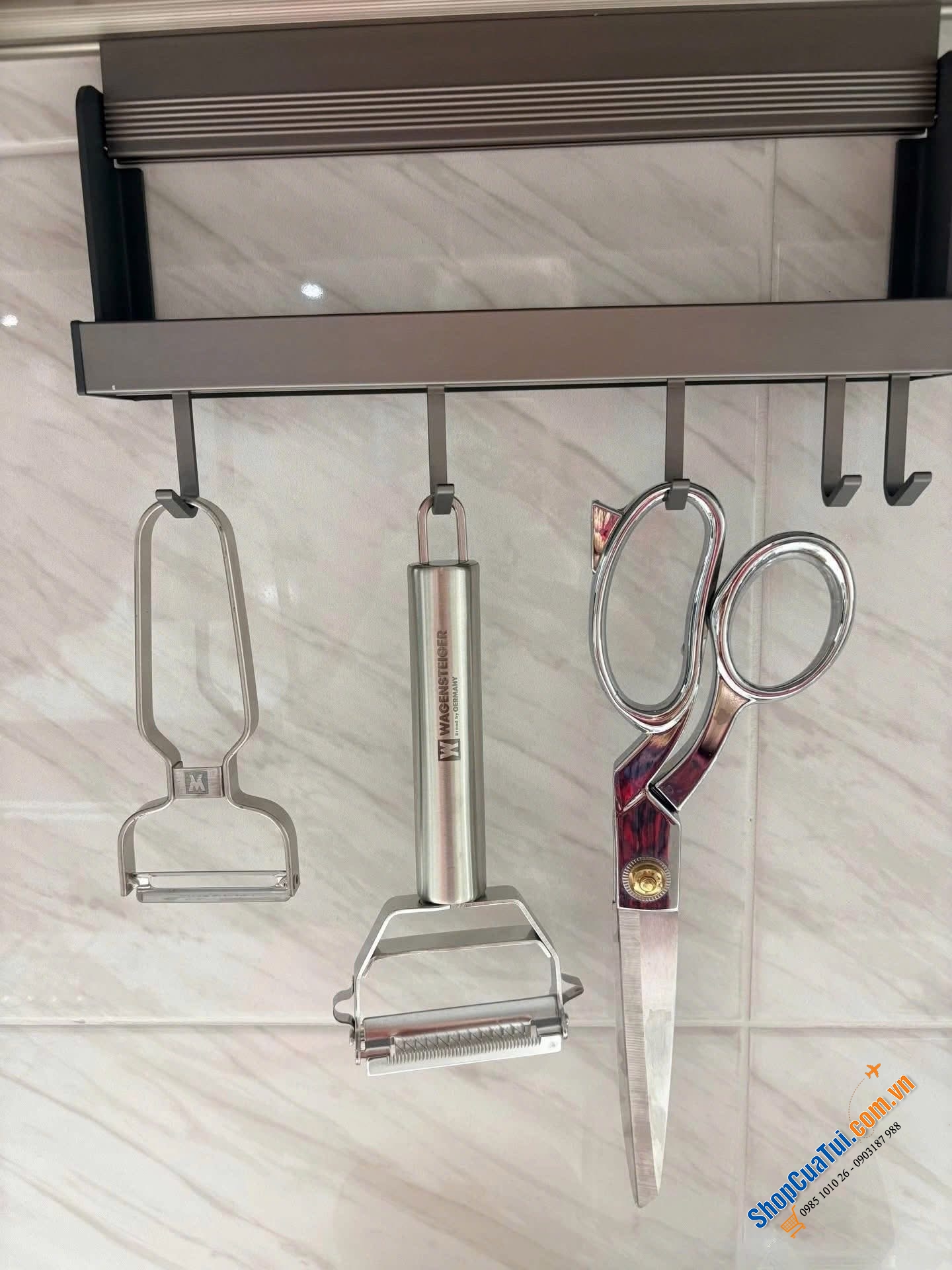 Kéo cắt gà Wagensteiger Stainless Steel - kéo nhà bếp cao cấp, sáng bóng