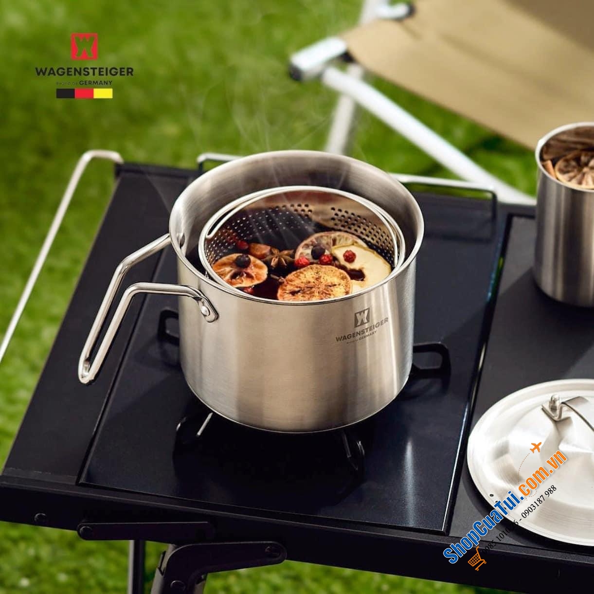 Nồi đa năng Neo Multi Pot Wagensteiger size 2.3 Lít có xửng