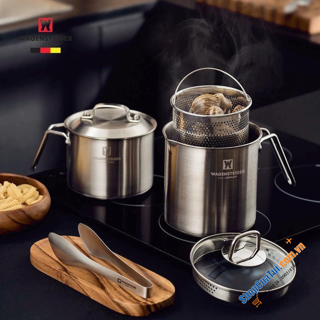 Nồi đa năng Neo Multi Pot Wagensteiger size 2.3 Lít có xửng