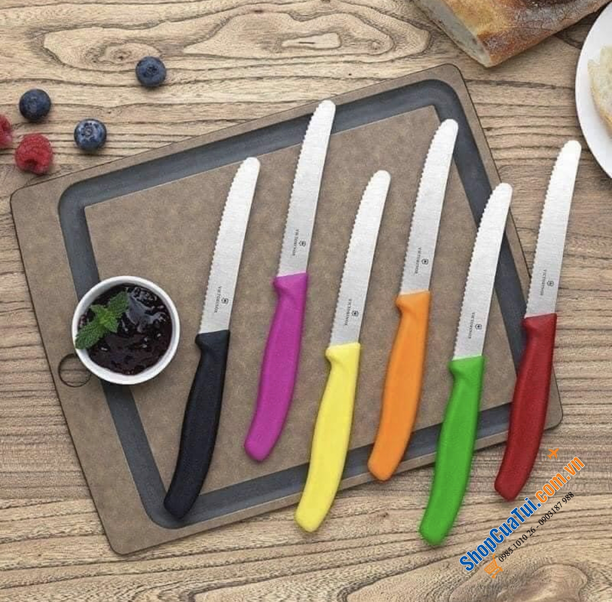 Set 6 dao răng cưa cầu vồng VICTORINOX xịn sò đến Thụy Sỹ