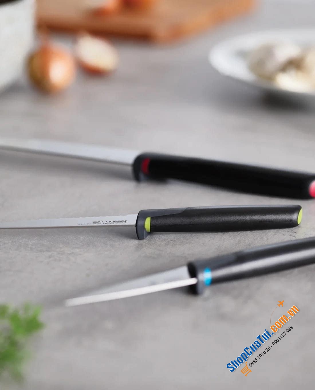 BỘ DAO 3 MÓN JOSEPH JOSEPH ELEVATE™ 10528 - cần thiết, hoàn hảo cho nhiều công việc chế biến thực phẩm