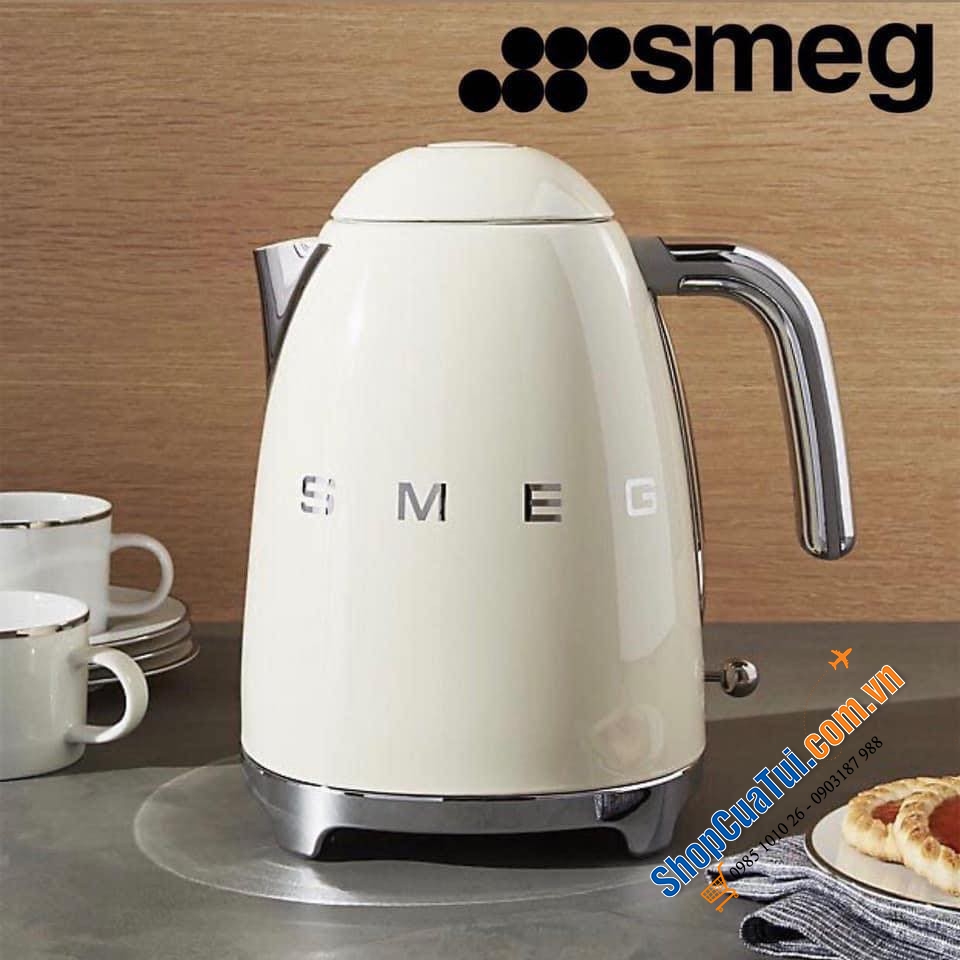 Ấm siêu tốc SMEG KLF03CREU không chỉnh nhiệt (màu kem).