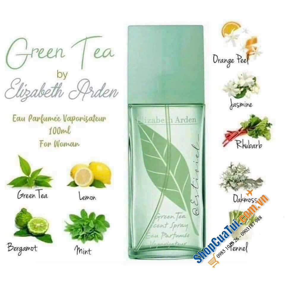 Nước hoa Elizabeth Arden Green Tea Scent Spray - hương thơm nhẹ nhàng, tinh khiết, sinh động và tràn đầy năng lượng