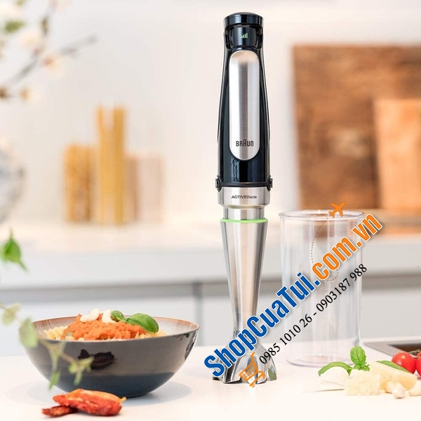 BỘ MÁY XAY CẦM TAY BRAUN MULTIQUICK 7 MQ 7045X - Made in Rumania.