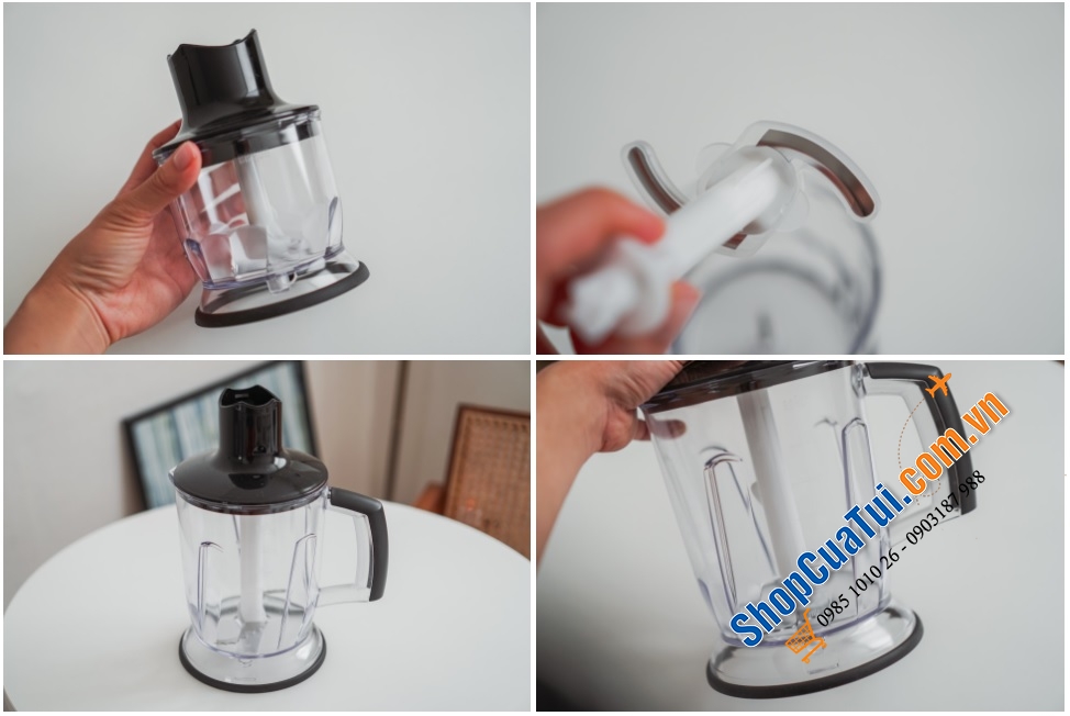 BỘ MÁY XAY CẦM TAY BRAUN MULTIQUICK 7 MQ 7045X - Made in Rumania.