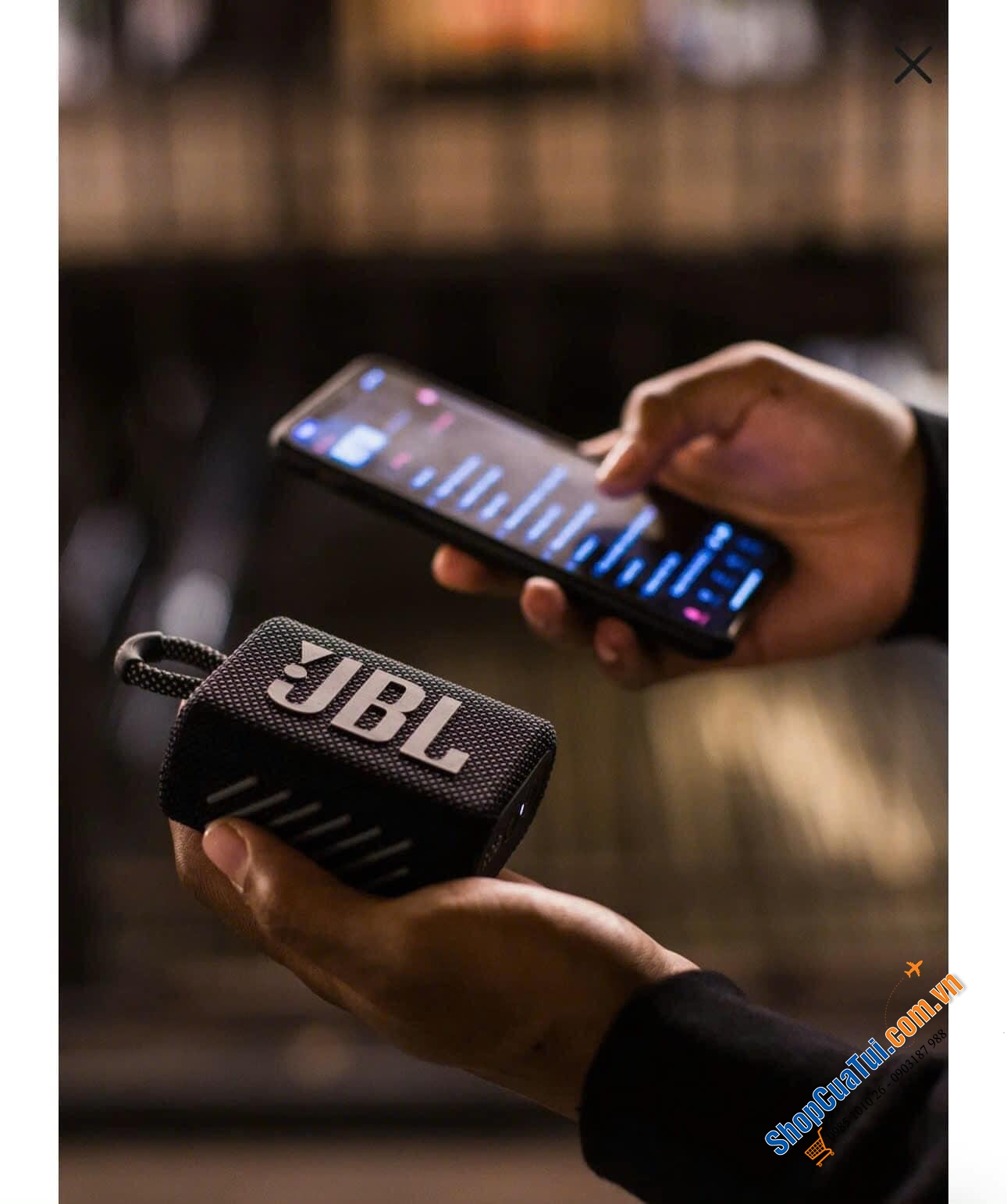 LOA BLUETOOTH JBL GO 3 MÀU ĐEN