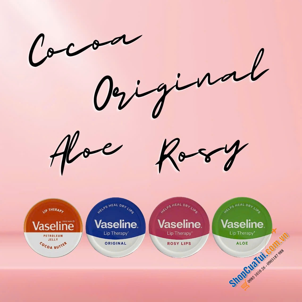 DƯỠNG MÔI VASELINE HUYỀN THOẠI 7 gram  - kem nẻ bản Châu Âu nha!