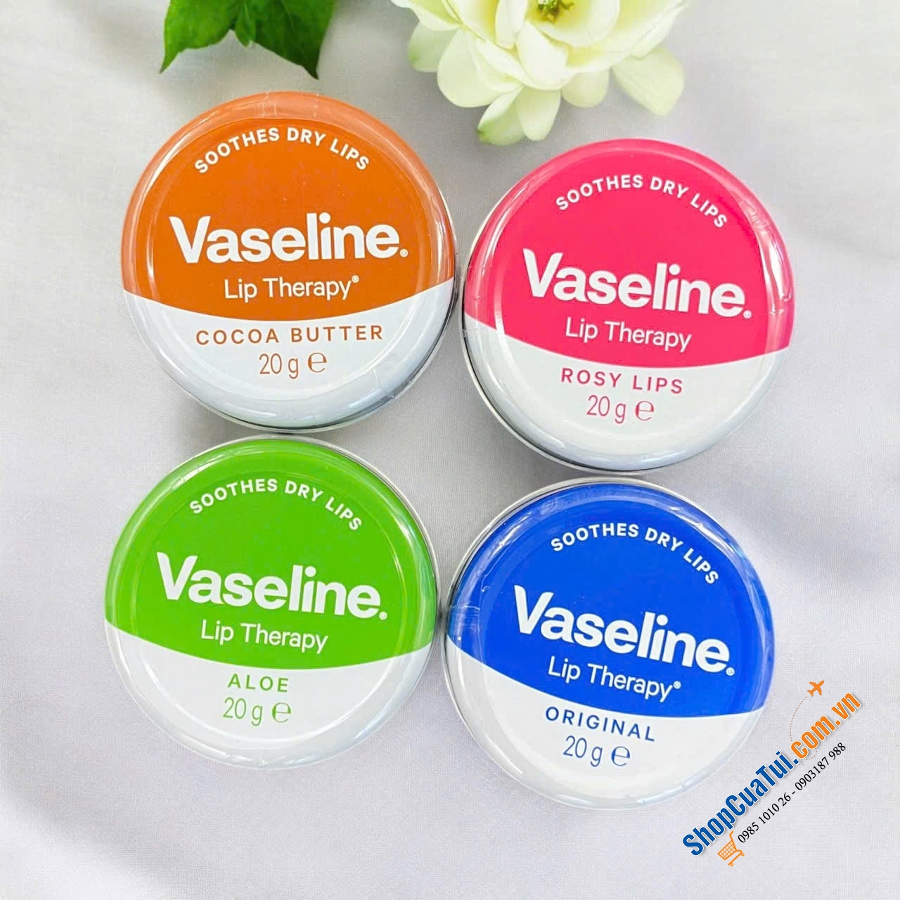 DƯỠNG MÔI VASELINE HUYỀN THOẠI 7 gram  - kem nẻ bản Châu Âu nha!