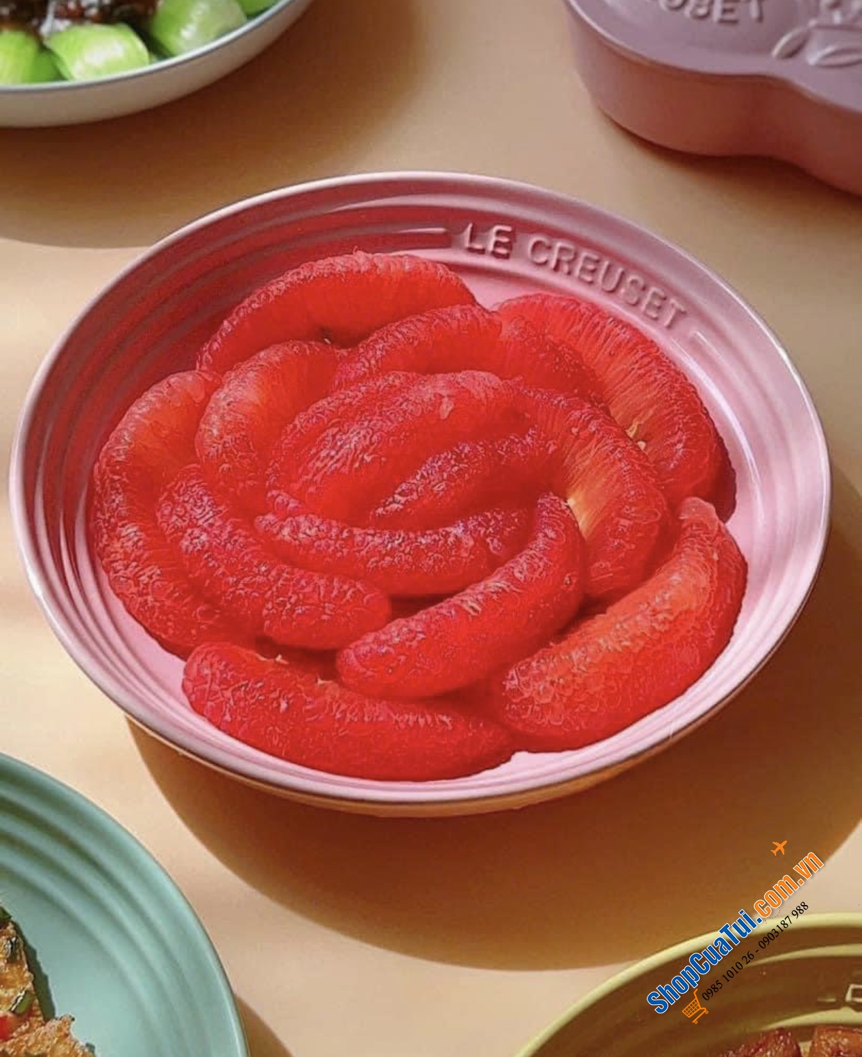 Set 4 đĩa pasta sâu lòng 22cm Le creuset.