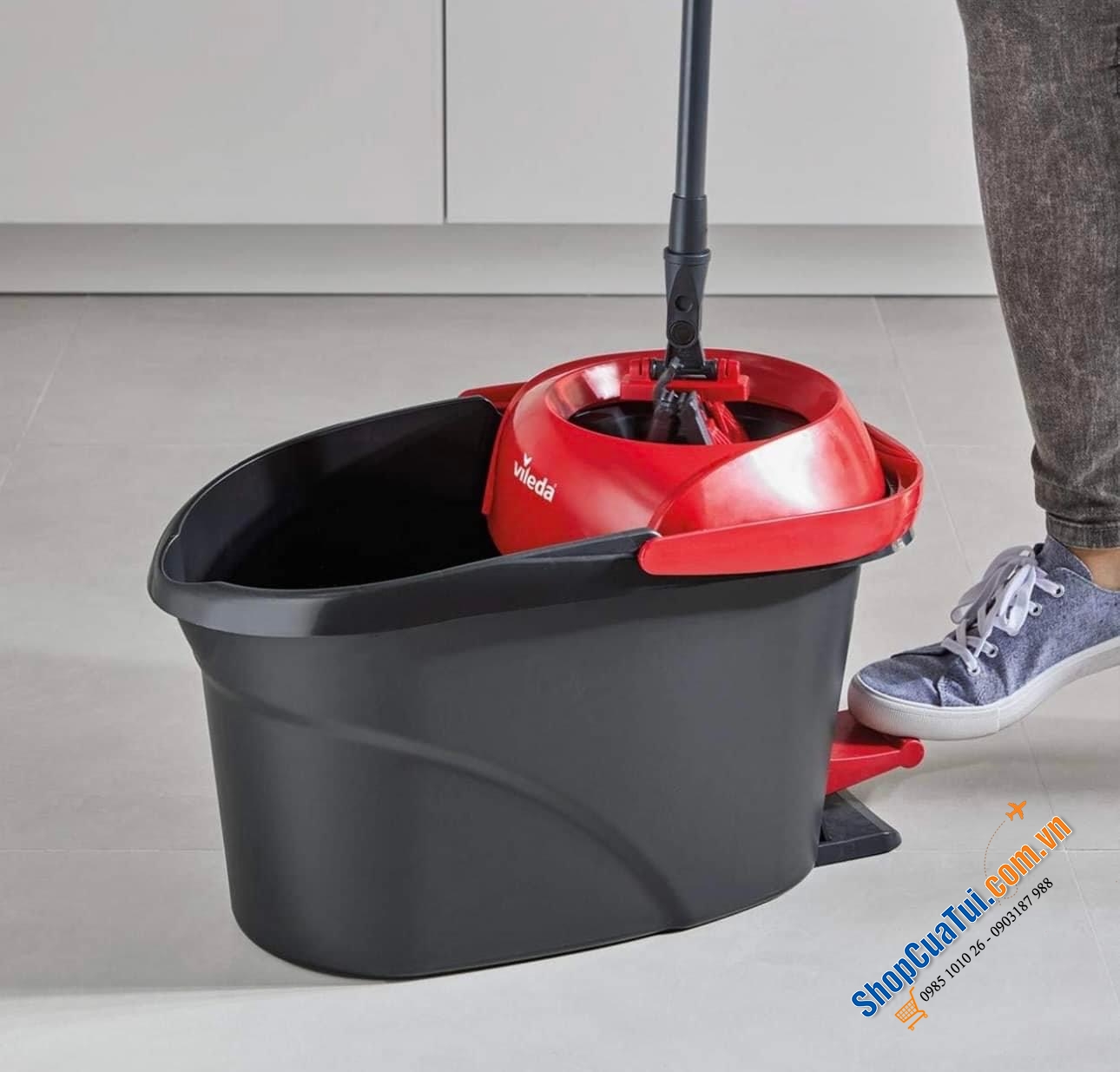 Bộ Lau Nhà Vileda UltraMat Turbo – Giải Pháp Hoàn Hảo Cho Mọi Sàn Nhà!