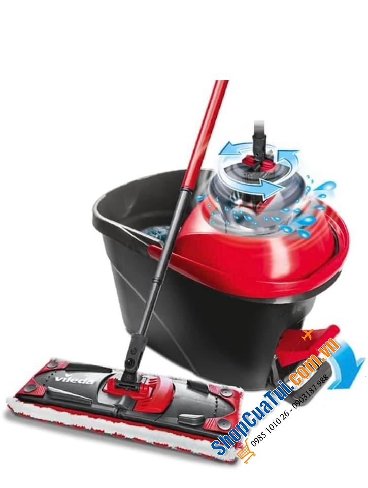 Bộ Lau Nhà Vileda UltraMat Turbo – Giải Pháp Hoàn Hảo Cho Mọi Sàn Nhà!