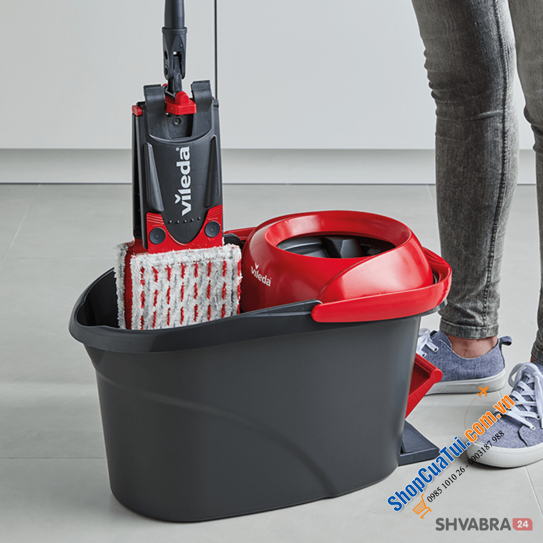 Bộ Lau Nhà Vileda UltraMat Turbo – Giải Pháp Hoàn Hảo Cho Mọi Sàn Nhà!