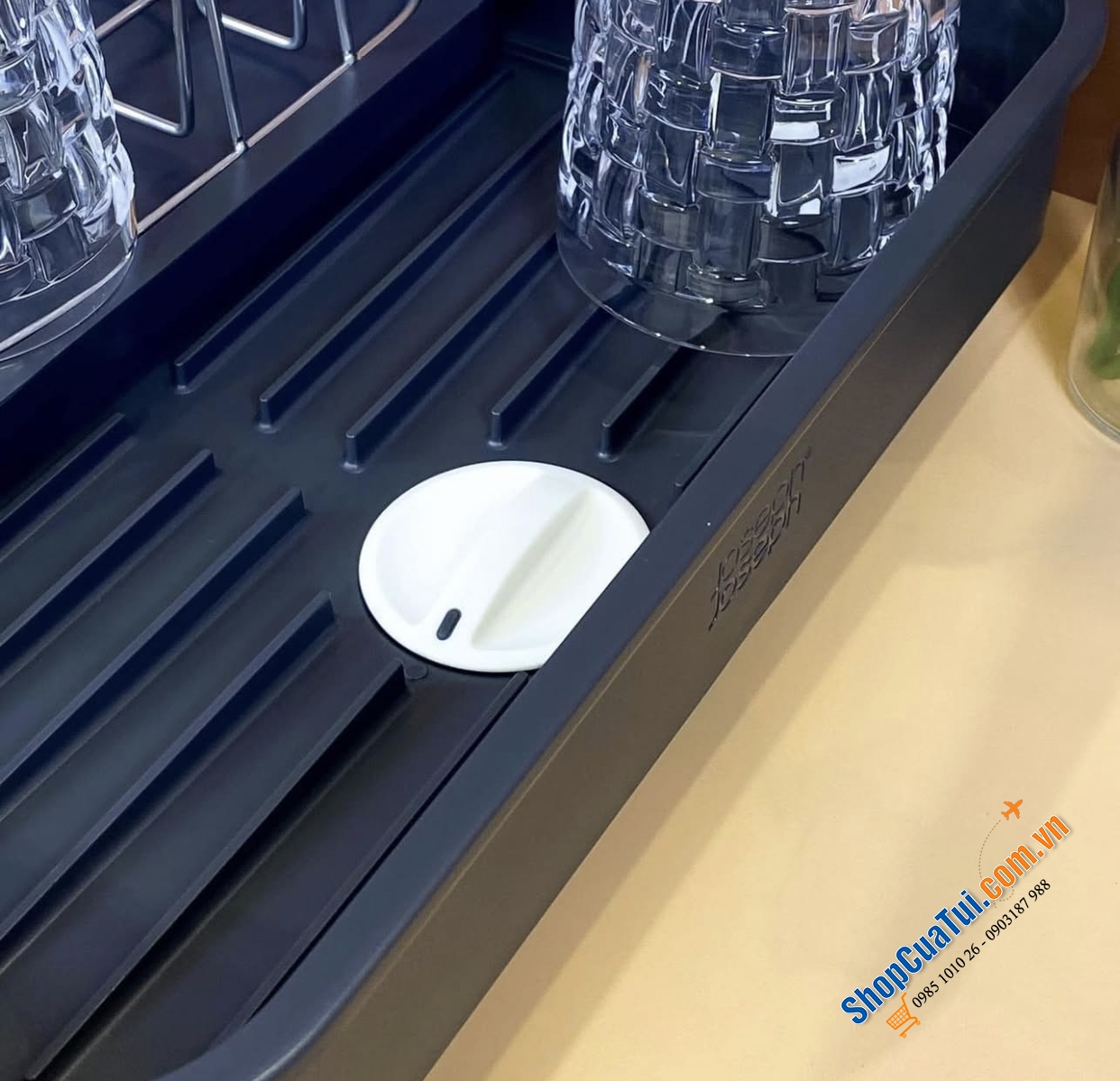 Khay đựng bát đĩa Joseph Joseph 85040 màu xám - có thể được mở rộng đến gần gấp đôi kích thước ban đầu