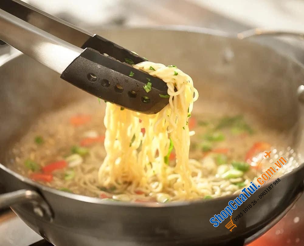 Bộ 3 dụng cụ nấu ăn silicone Joseph Joseph Elevate Fusion Steel - chịu nhiệt, tay cầm bằng thép không gỉ kiểu dáng đẹp và giá đỡ dụng cụ tích hợp