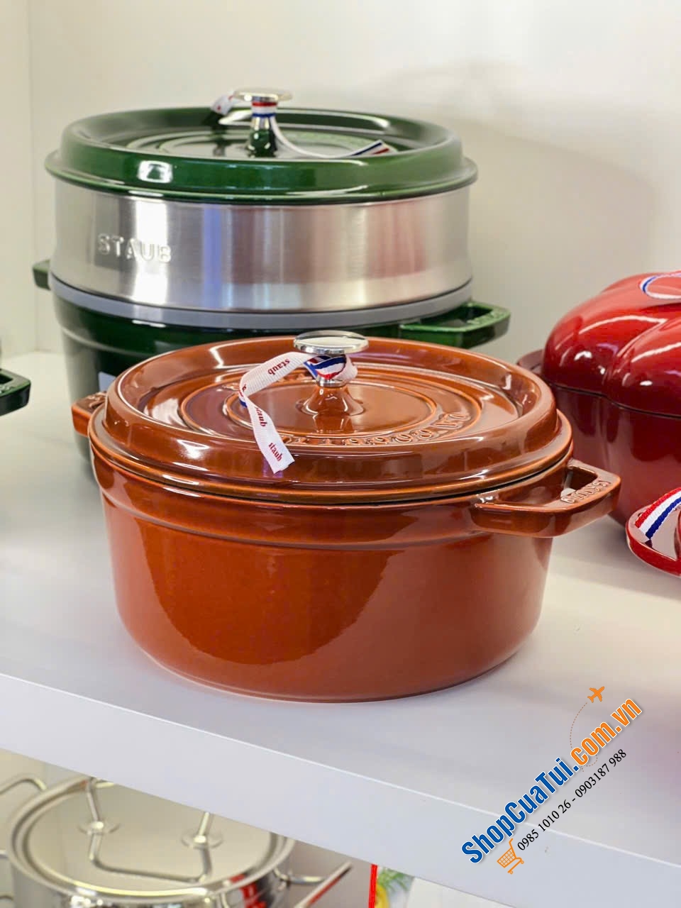 NỒI GANG STAUB COCOTTE 24CM MÀU CAM QUẾ