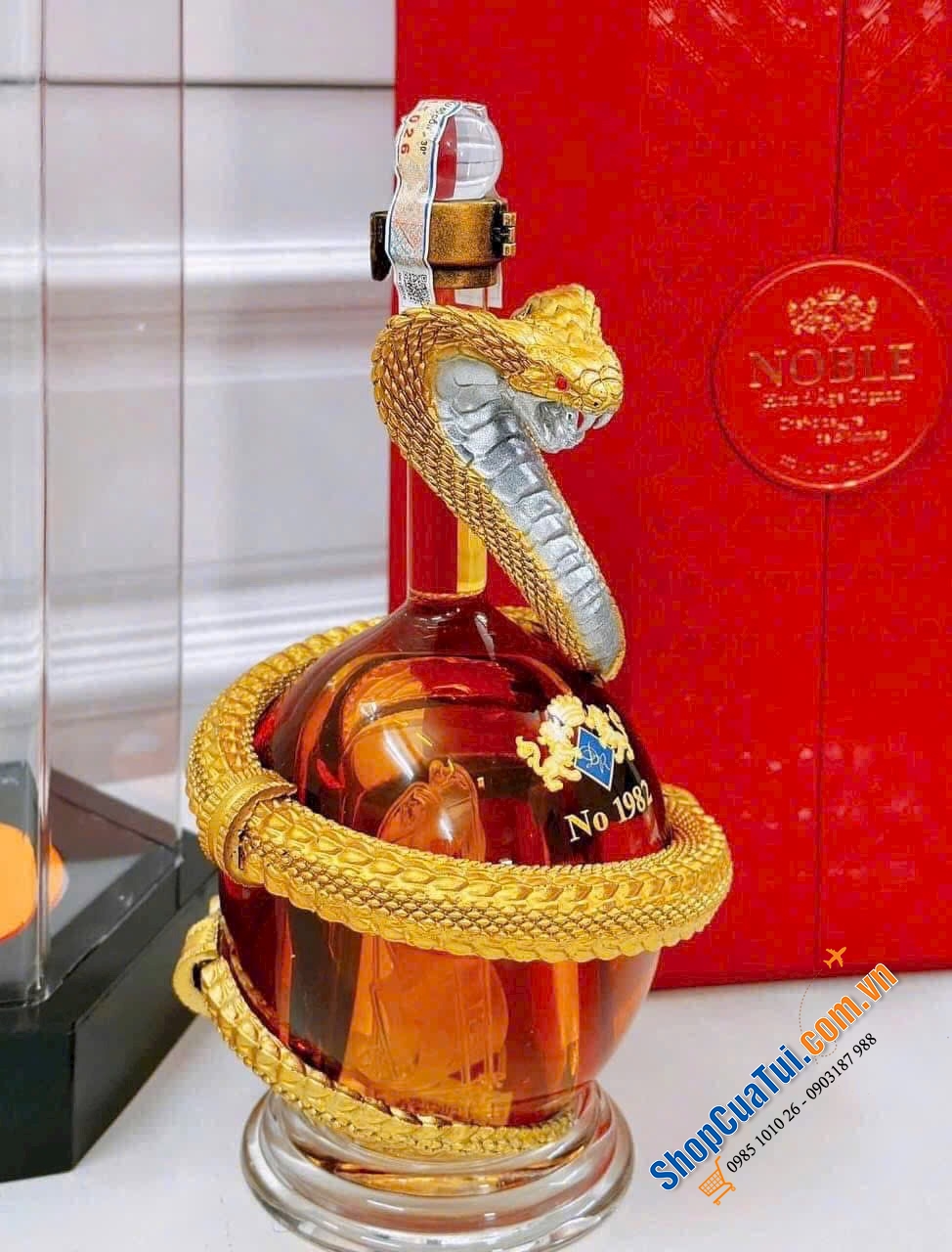 RƯỢU RẮN ÔM CHÂU 40% 550ML - TINH HOA CỦA COGNAC PHÁP KẾT HỢP VĂN HÓA Á ĐÔNG