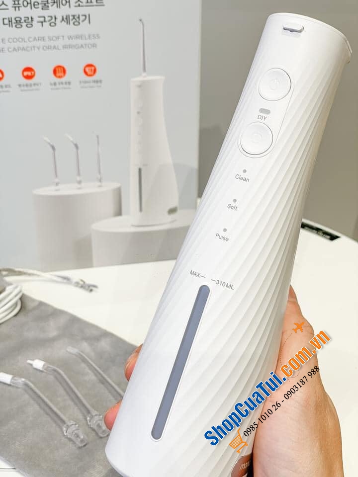 MÁY TĂM NƯỚC MOOAS MWF-P11 với 4 chế độ làm sạch, made in Korea - Giải pháp chăm sóc răng miệng toàn diện!