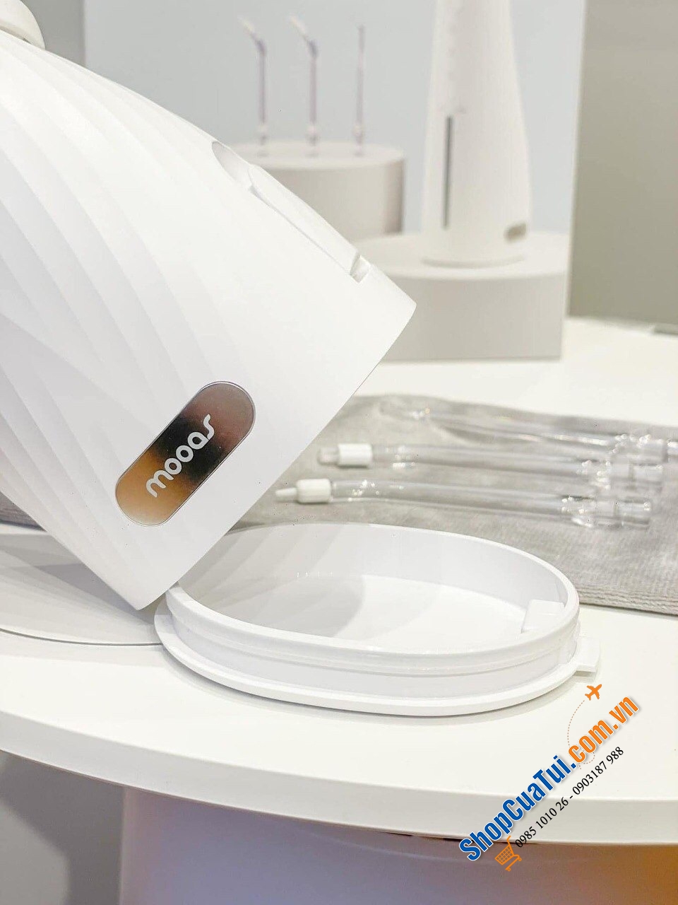 MÁY TĂM NƯỚC MOOAS MWF-P11 với 4 chế độ làm sạch, made in Korea - Giải pháp chăm sóc răng miệng toàn diện!