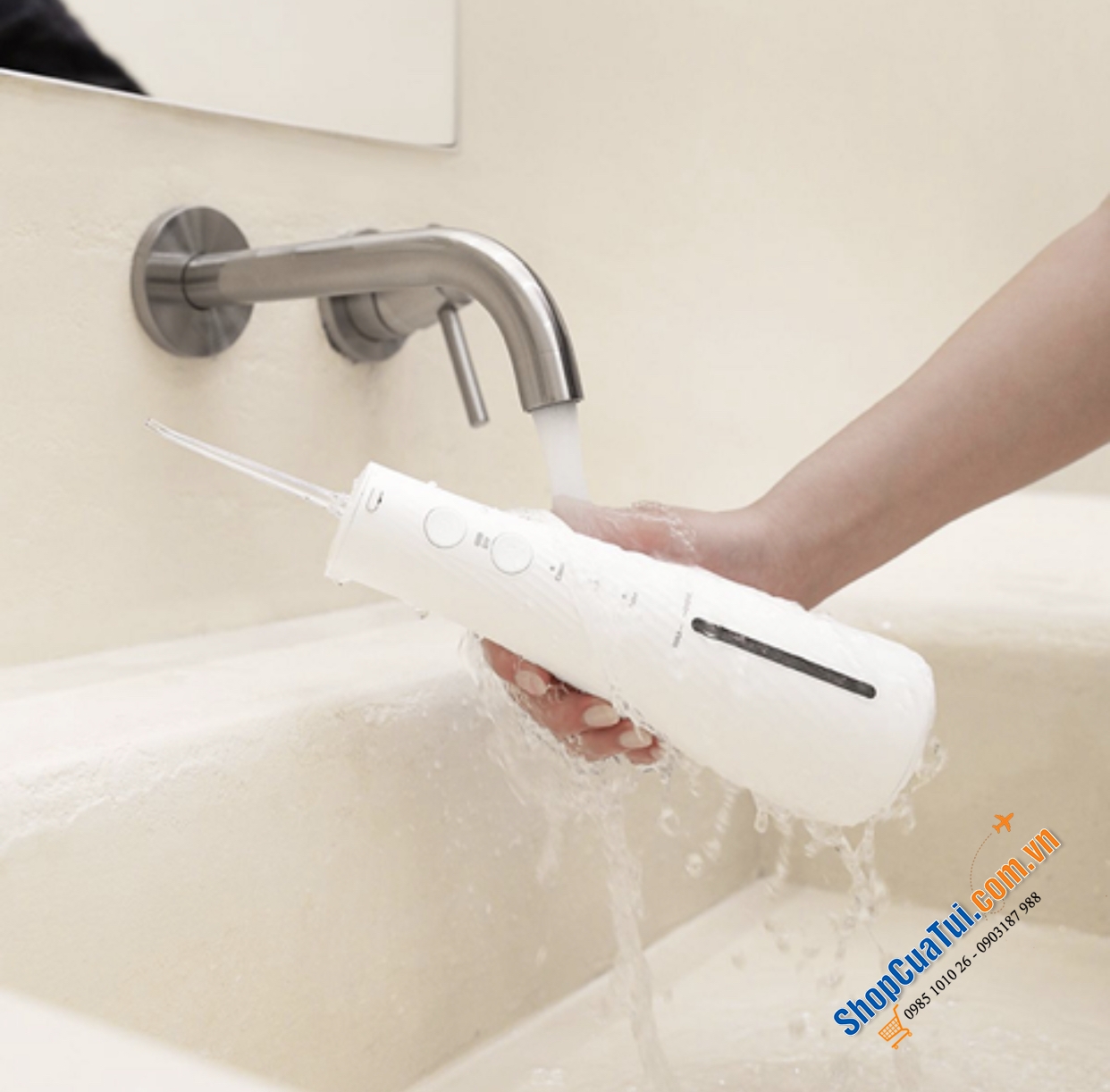 MÁY TĂM NƯỚC MOOAS MWF-P11 với 4 chế độ làm sạch, made in Korea - Giải pháp chăm sóc răng miệng toàn diện!