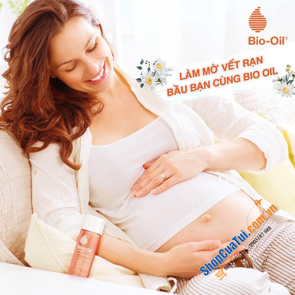 TINH DẦU BIO OIL - dùng khi bầu,  LÀM MỜ SẸO, THÂM NÁM, VẾT RẠN DA CHO PHỤ NỮ TRƯỚC VÀ SAU SINH