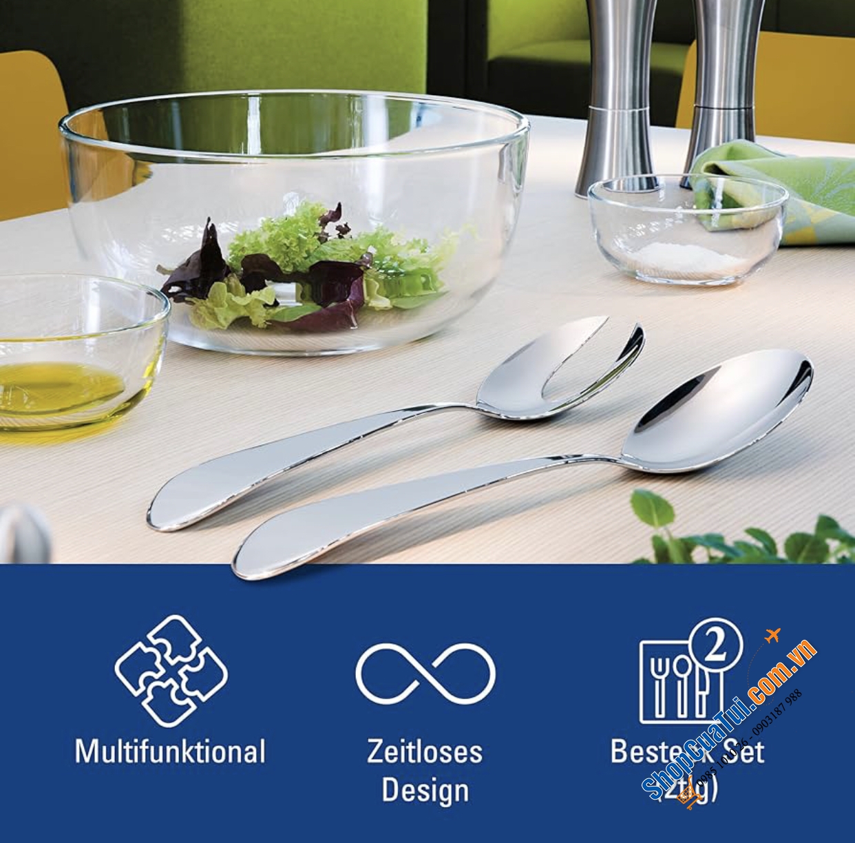 Sét 2 thìa trộn Salat Villeroy Boch SERENO XXL