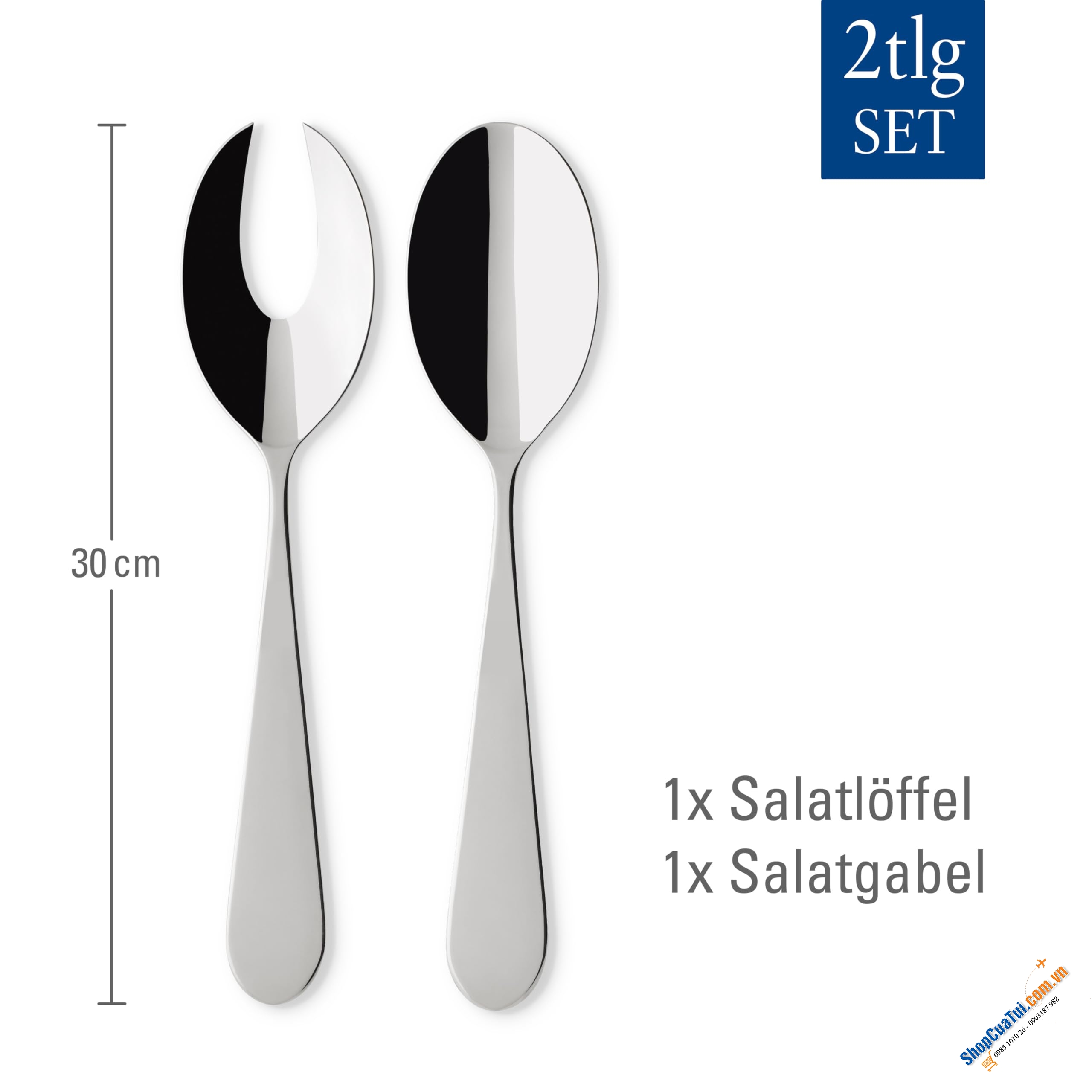 Sét 2 thìa trộn Salat Villeroy Boch SERENO XXL