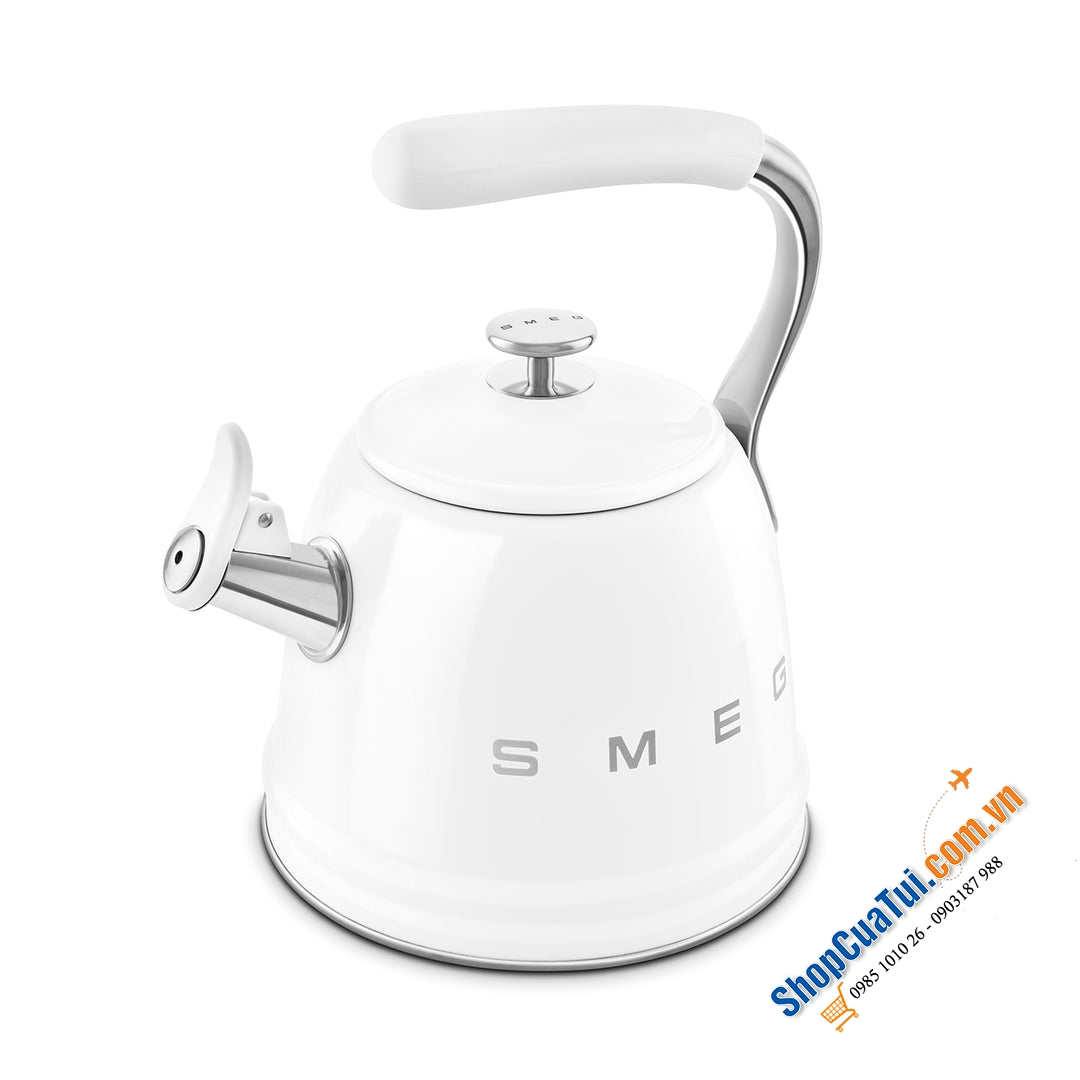 Ấm đun bếp từ Smeg 2,3L có còi.