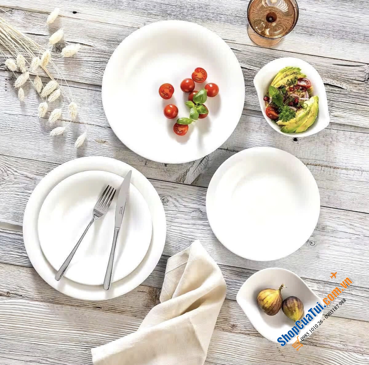 SET BÁT ĐĨA VILLEROY & BOCH 18 MÓN - Bộ bát đĩa Essential White Dinner Set của Vivo mang đến sự chuẩn bị hoàn hảo cho mọi dịp