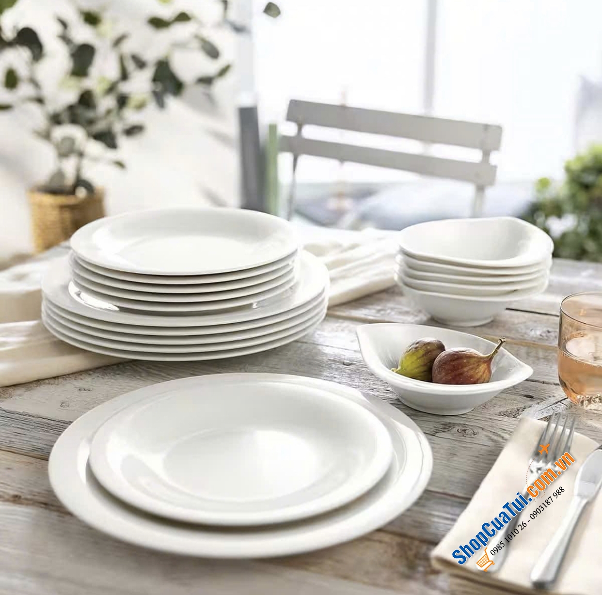 SET BÁT ĐĨA VILLEROY & BOCH 18 MÓN - Bộ bát đĩa Essential White Dinner Set của Vivo mang đến sự chuẩn bị hoàn hảo cho mọi dịp