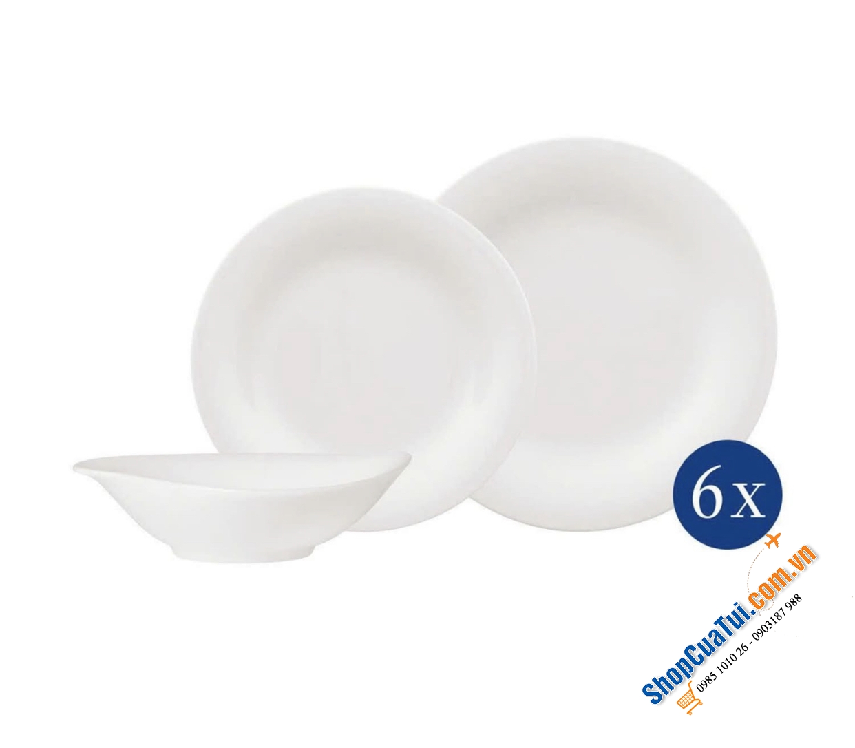 SET BÁT ĐĨA VILLEROY & BOCH 18 MÓN - Bộ bát đĩa Essential White Dinner Set của Vivo mang đến sự chuẩn bị hoàn hảo cho mọi dịp