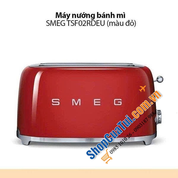 MÁY NƯỚNG BÁNH MỲ SMEG TSF02RDEU.