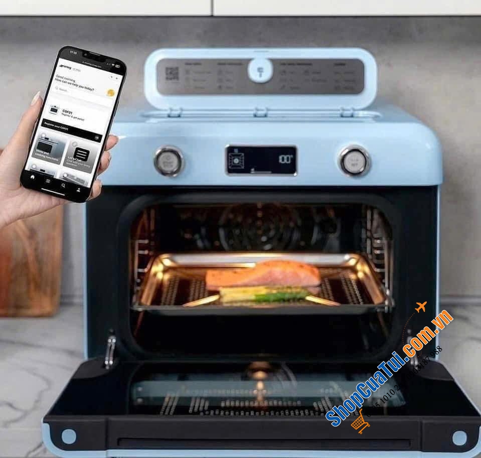 Lò nướng kèm hấp 10in1 của SMEG COF01.