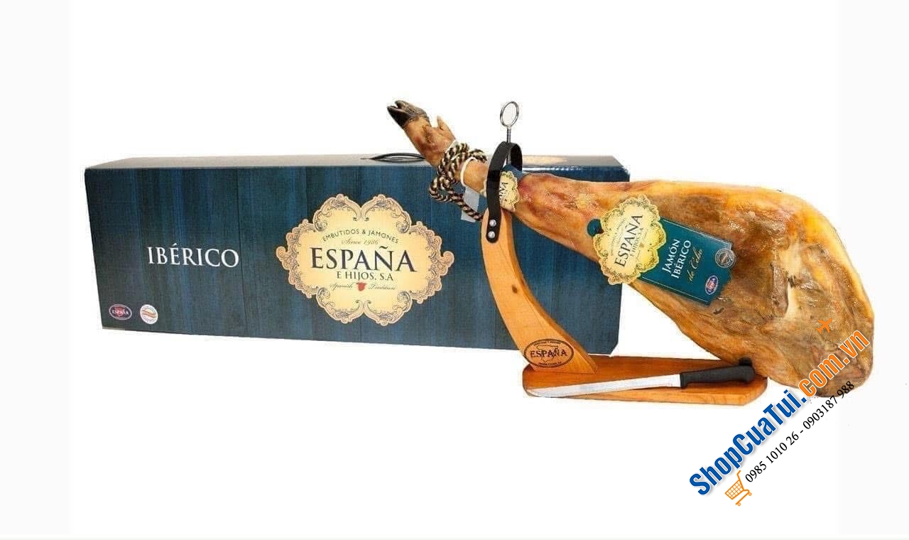 ĐÙI HEO MUỐI ESPANA IBERICO LỢN ĐEN 5 - 5,5KG.