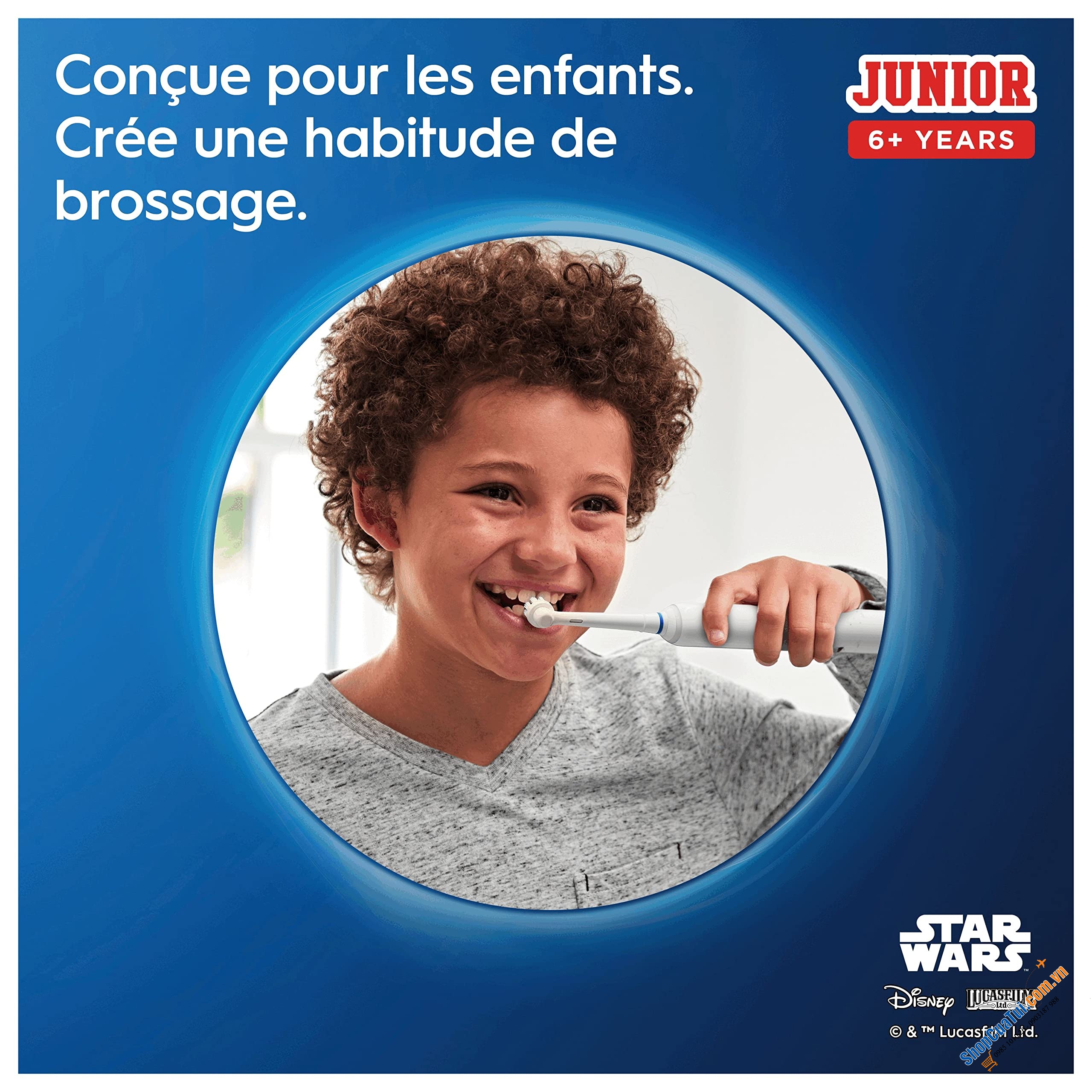 SET 2 BÀN CHẢI ĐÁNH RĂNG ORAL-B PRO 3 STAR WAR FAMILY EDITION - gồm 1 bàn chải người lớn, 1 bàn chải trẻ em và 3 đầu bàn chải