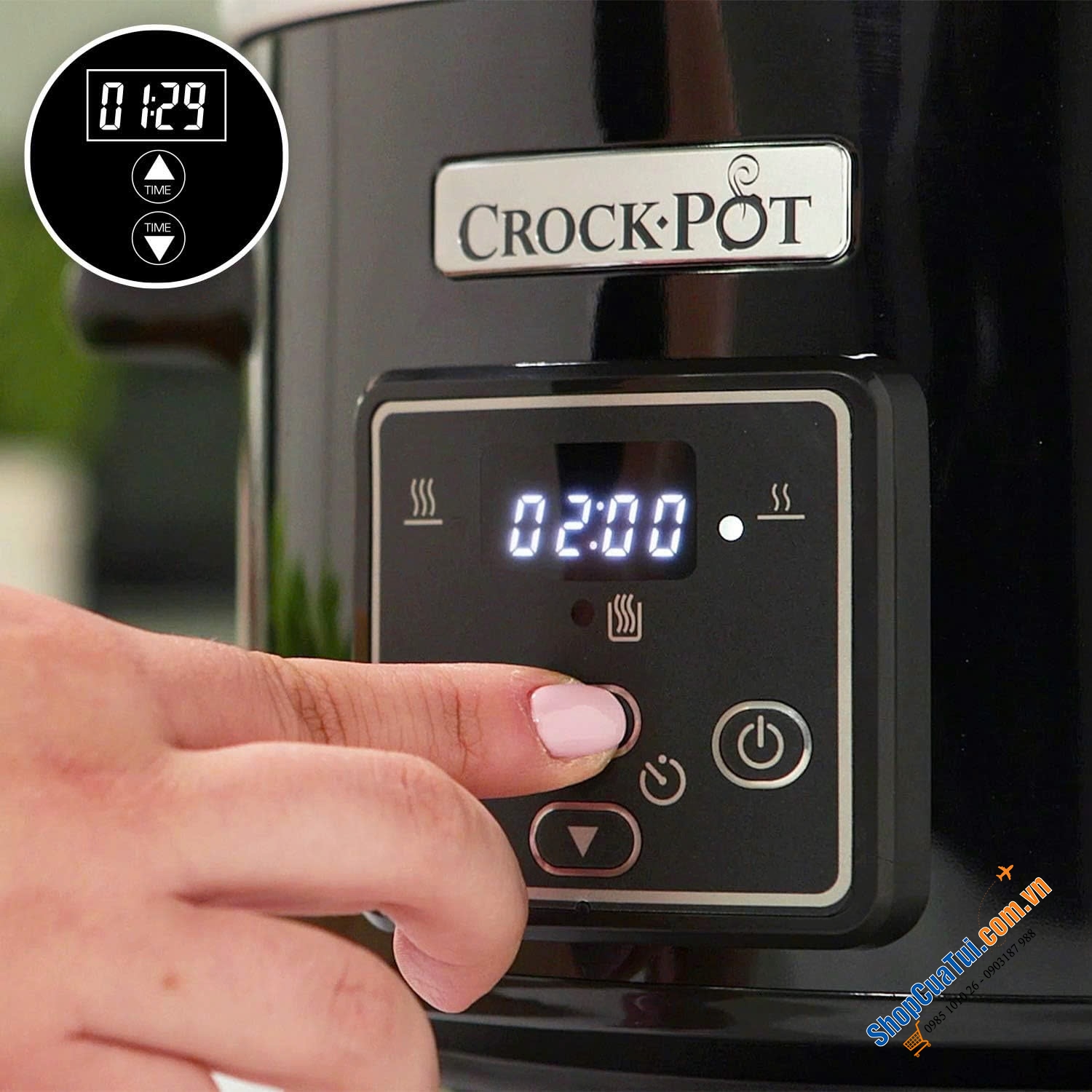 NỒI NẤU CHẬM CROCKPOT CSC061X 2.4L MÀU ĐEN