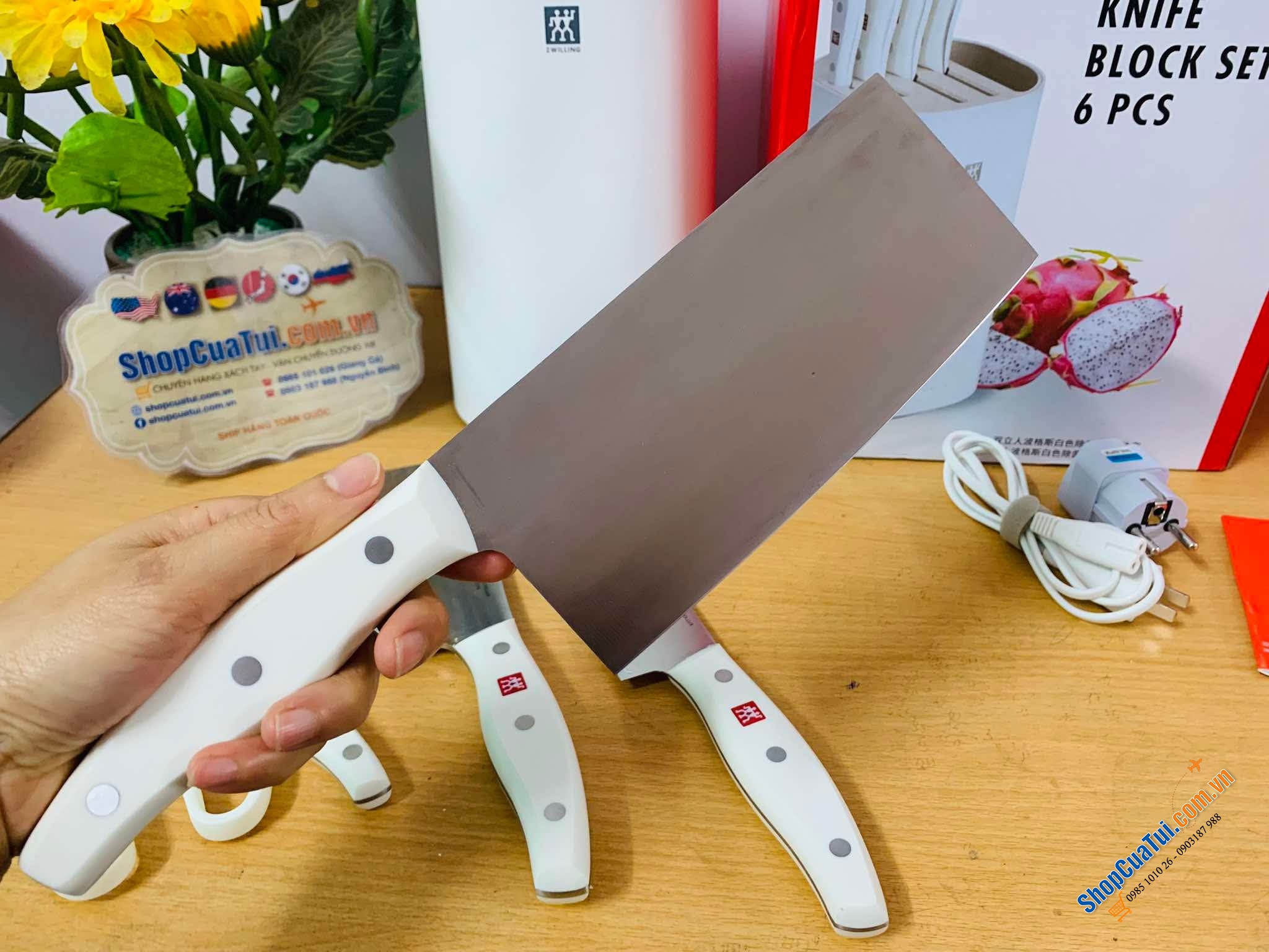 Bộ 6 dao kèm hộp tiệt trùng Zwilling - MÀU TRẮNG