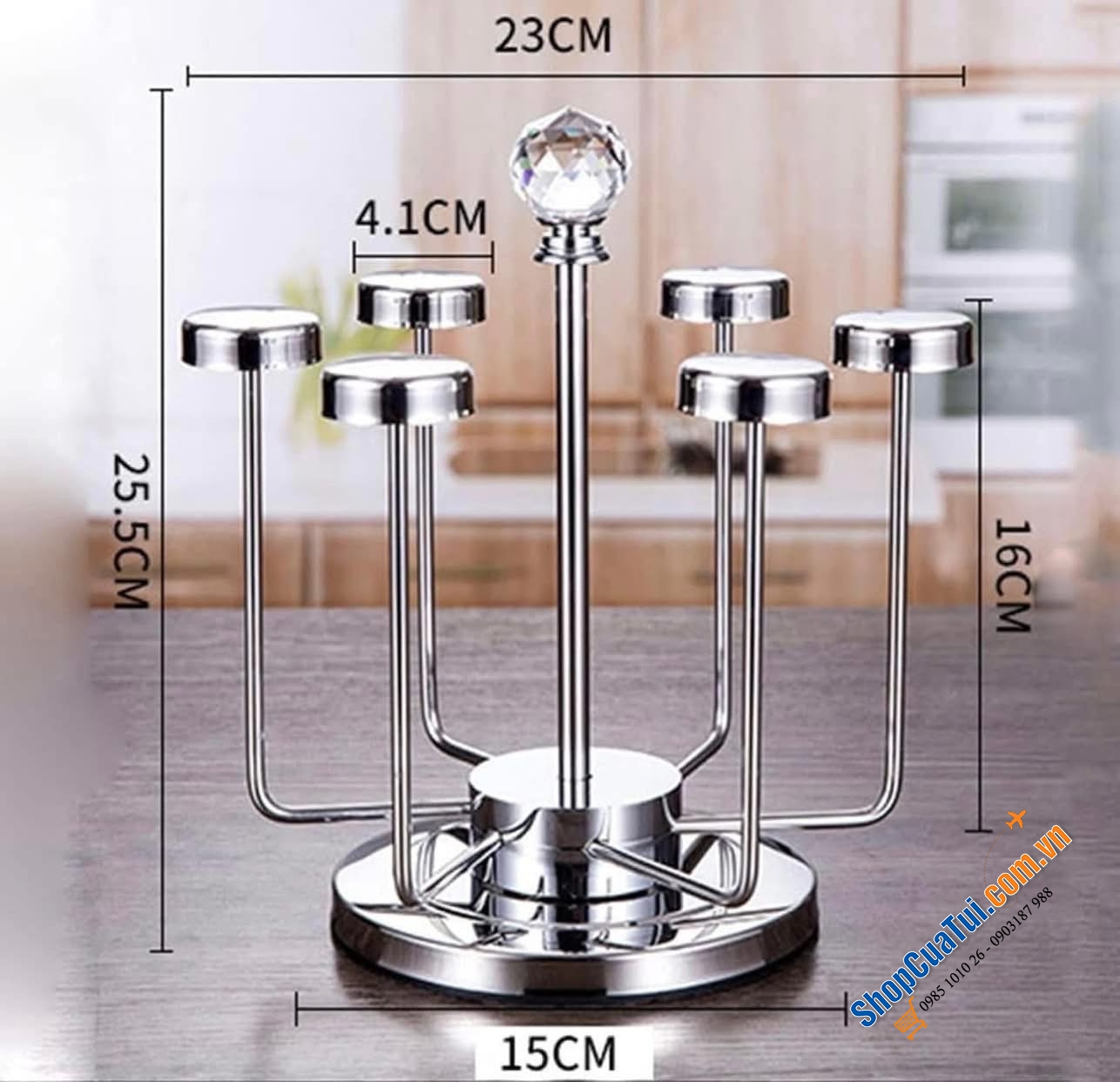 GIÁ ÚP CỐC XOAY 360 ĐỘ CONRAL.