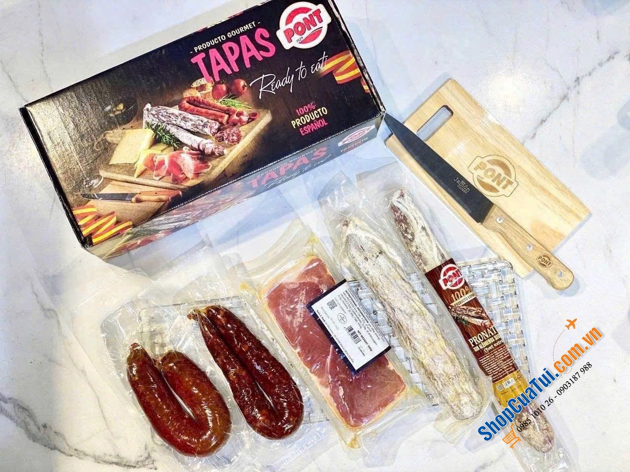 Set Tapas Pont Limited mix 5 vị Jamon & Salami - Tinh hoa từ những nguyên liệu cao cấp, đến từ thương hiệu nổi tiếng số 1 Tây Ban Nha