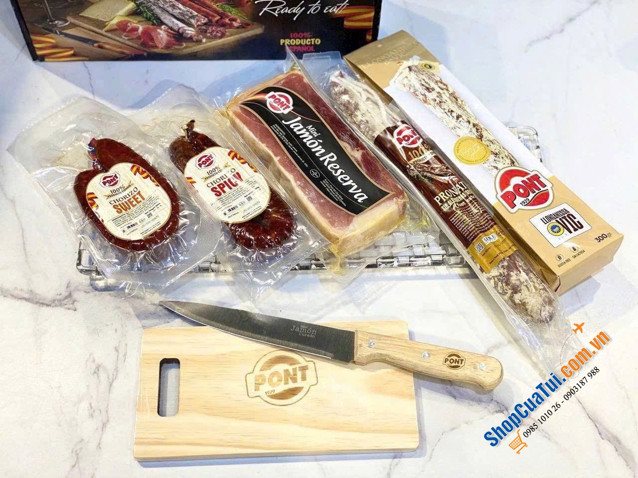 Set Tapas Pont Limited mix 5 vị Jamon & Salami - Tinh hoa từ những nguyên liệu cao cấp, đến từ thương hiệu nổi tiếng số 1 Tây Ban Nha