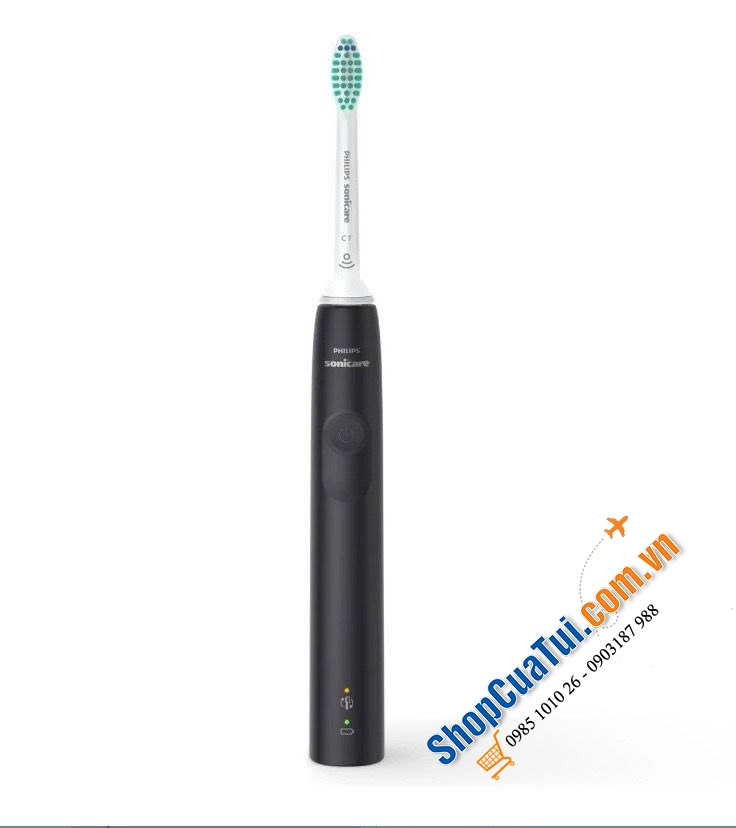 Bàn chải điện Philips HX3673/14 series 3100 màu đen kèm hộp du lịch