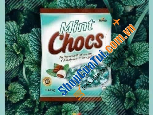 KẸO BẠC HÀ NHÂN SOCOLA MINT CHOCS HÃNG STORCK NỔI TIẾNG CỦA ĐỨC.