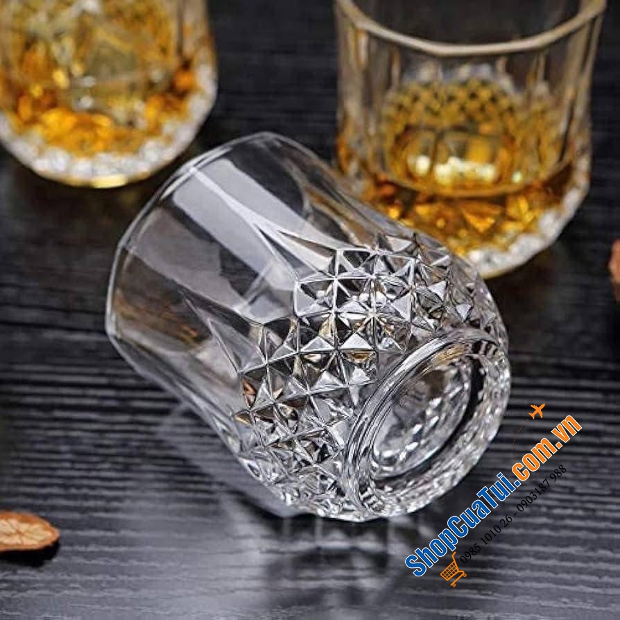 Set 6 cốc 320ml thuộc bộ Longchamp Crystal - Made in France