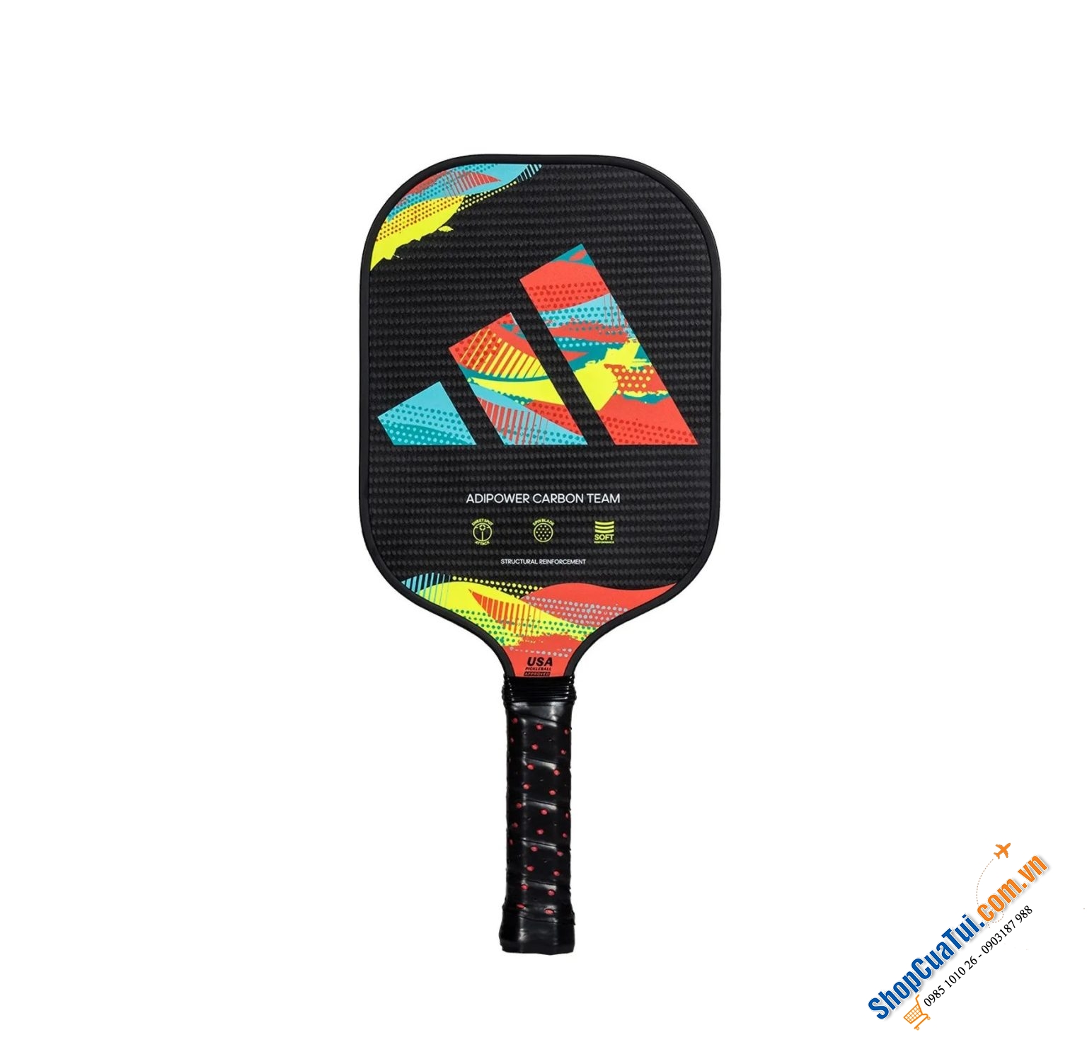 Vợt Pickleball Adidas Adipower Team ATTK2 - Dành cho người chơi ở trình độ trung cấp và nâng cao.