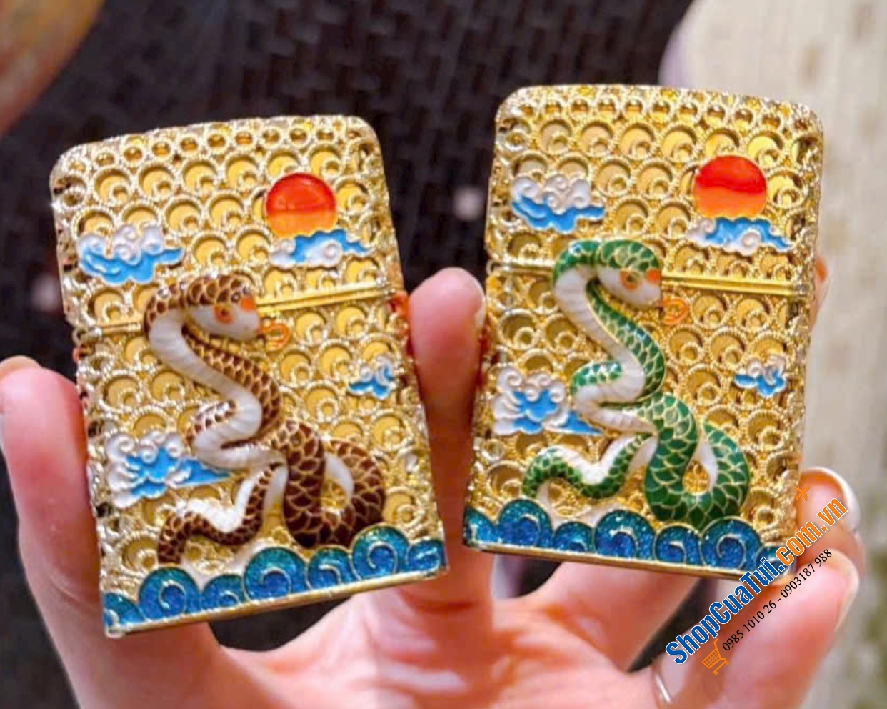 Bật lửa Zippo Rắn Phát Sáng giữa đêm tối Phiên bản Limited đánh số trên từng chiếc, Madein USA