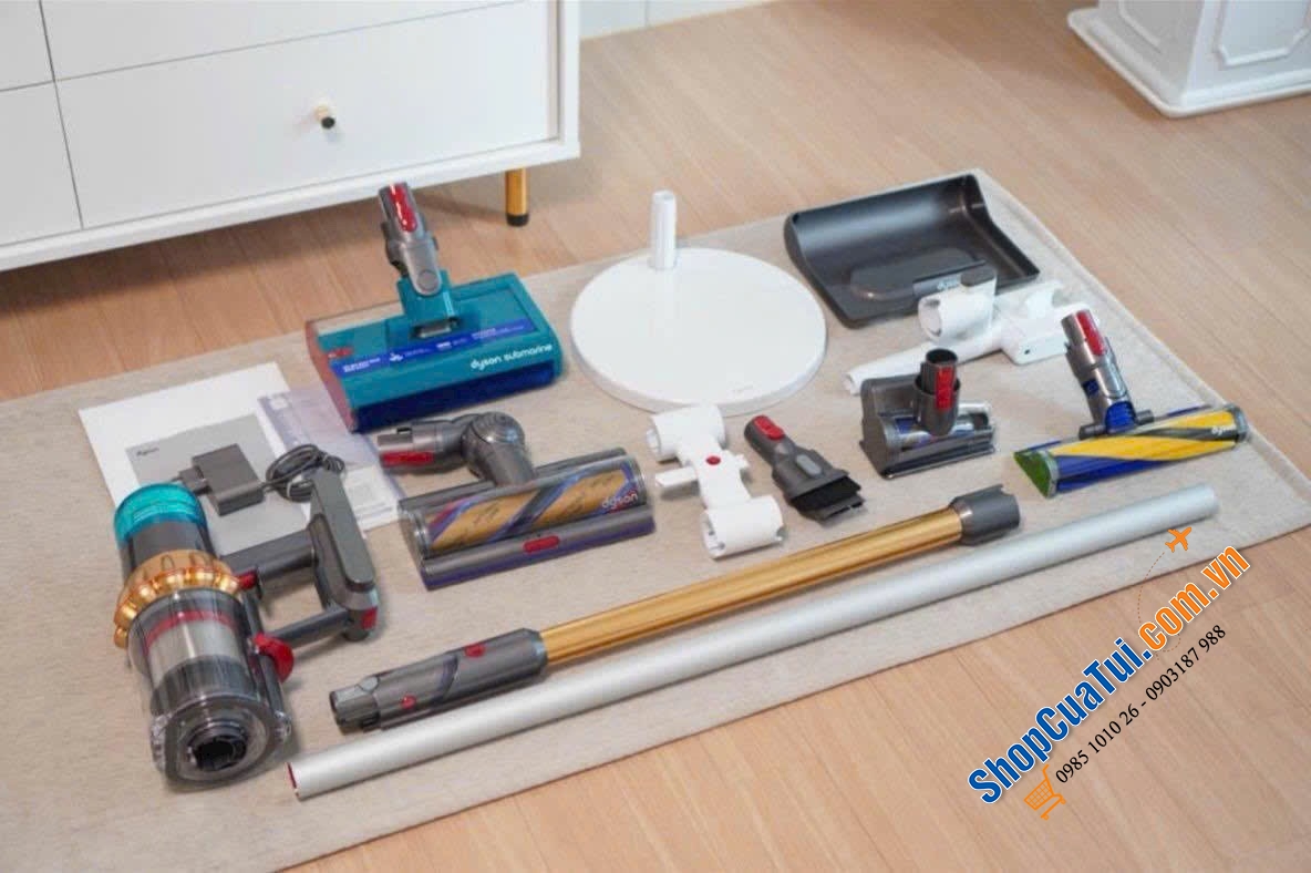 Máy hút bụi, lau nhà 2 in 1 Dyson V15s Detect Submarine™ Complete (Bản HEPA ống vàng xịn nhất) + tặng kèm Dok sàn Dyson Multi trị giá 3 triệu