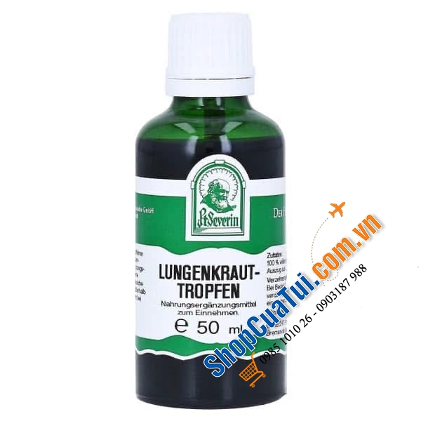 THẢO DƯỢC BỔ PHỔI NỘI ĐỊA ĐỨC Lungenkraut Tropfen zum Einnehmen 50 ml.