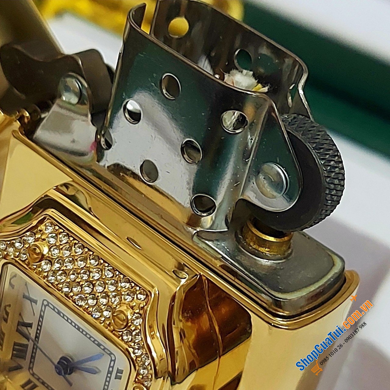 Bật lửa ZIPPO Time mạ vàng Gold 18k