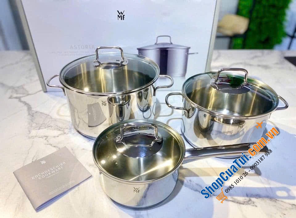 BỘ NỒI WMF ASTORIA KOCHGESCHIRR SET 3-TEILIG.