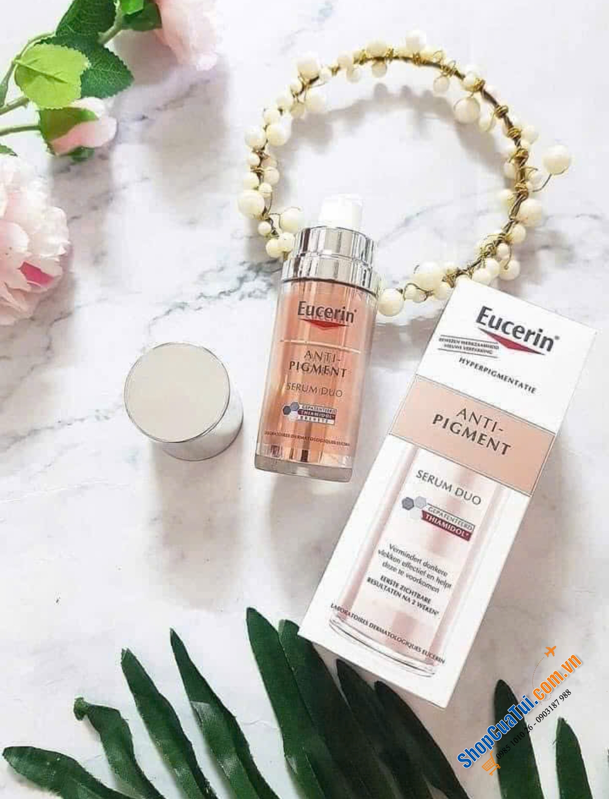 Tinh chất đặc trị nám Eucerin Anti-Pigment Serum Duo 30ml - làm mờ nám, đốm nâu, tàn nhang hiệu quả