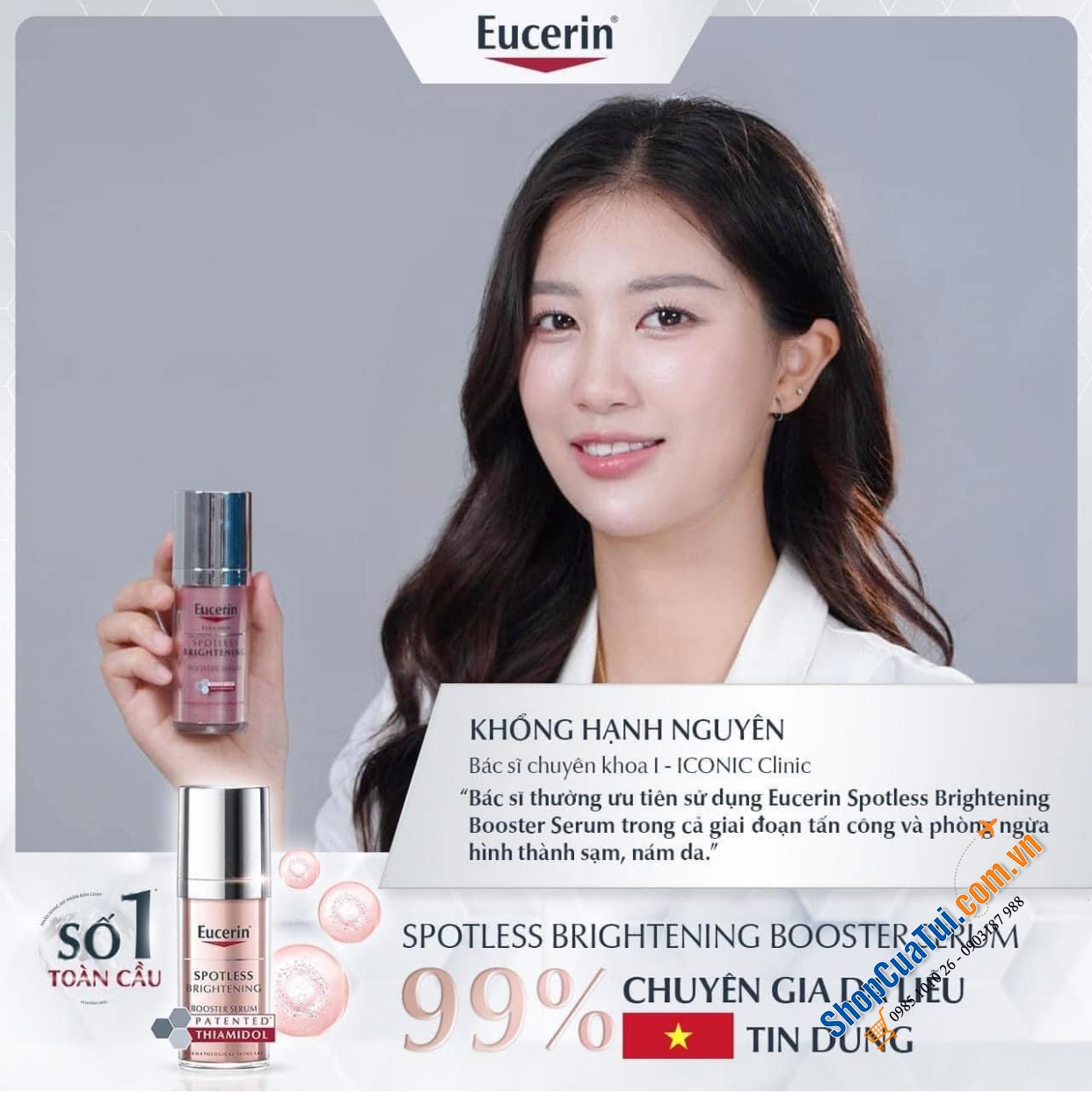 Tinh chất đặc trị nám Eucerin Anti-Pigment Serum Duo 30ml - làm mờ nám, đốm nâu, tàn nhang hiệu quả